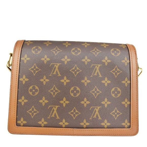 Auth LOUIS VUITTON LV Dauphine MM Shoulder Bag Monogram Reverse Brown - Picture 5 of 16